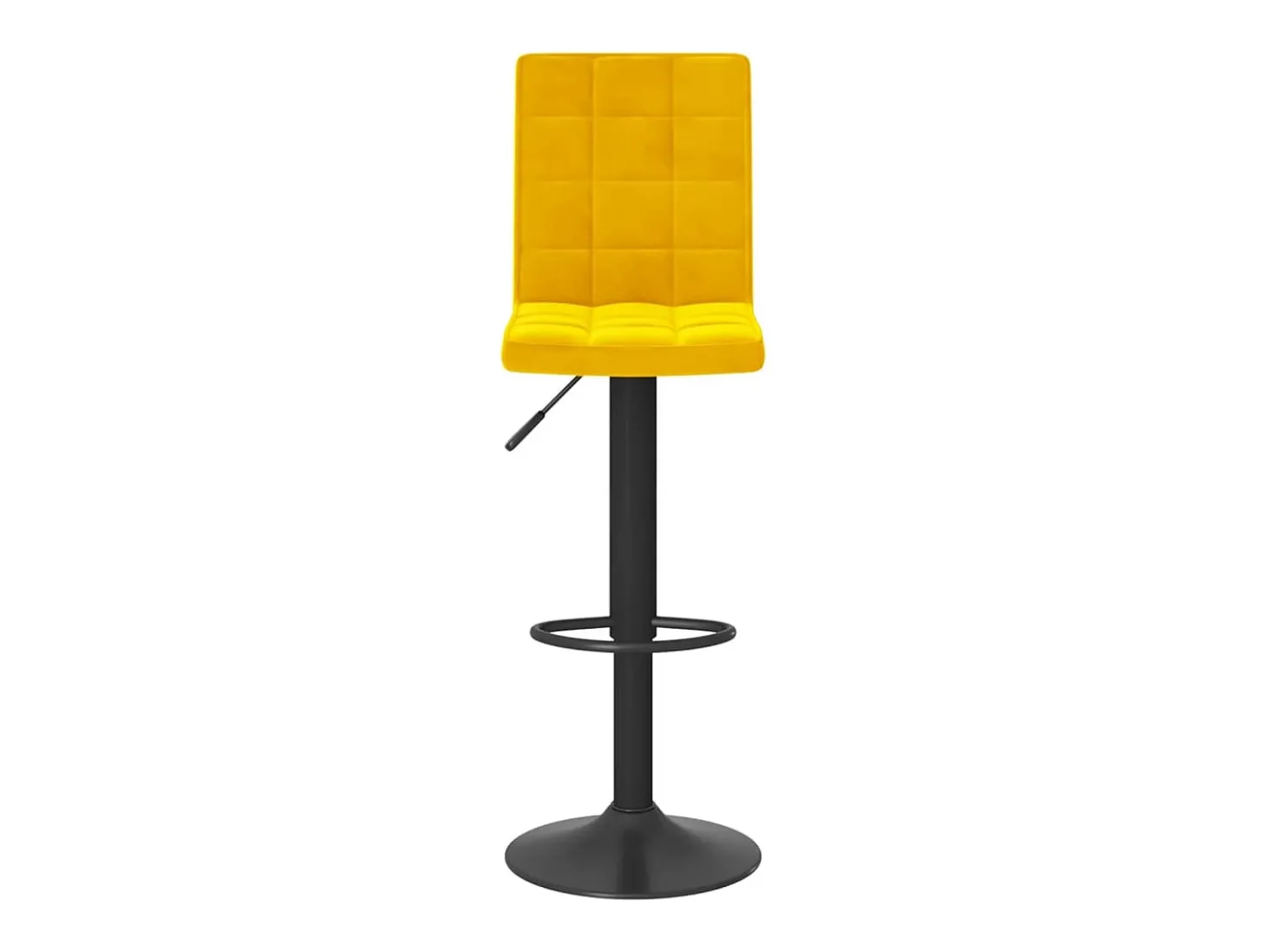 Bancos de bar 2 pcs veludo amarelo mostarda PT627578