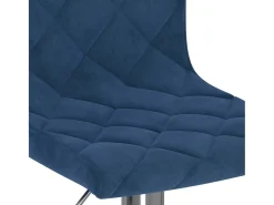 Bancos de bar 2 pcs veludo azul