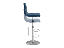 Bancos de bar 2 pcs veludo azul