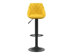 Bancos de bar 2 pcs veludo amarelo mostarda