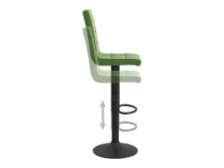 Bancos de bar 2 pcs veludo verde-escuro