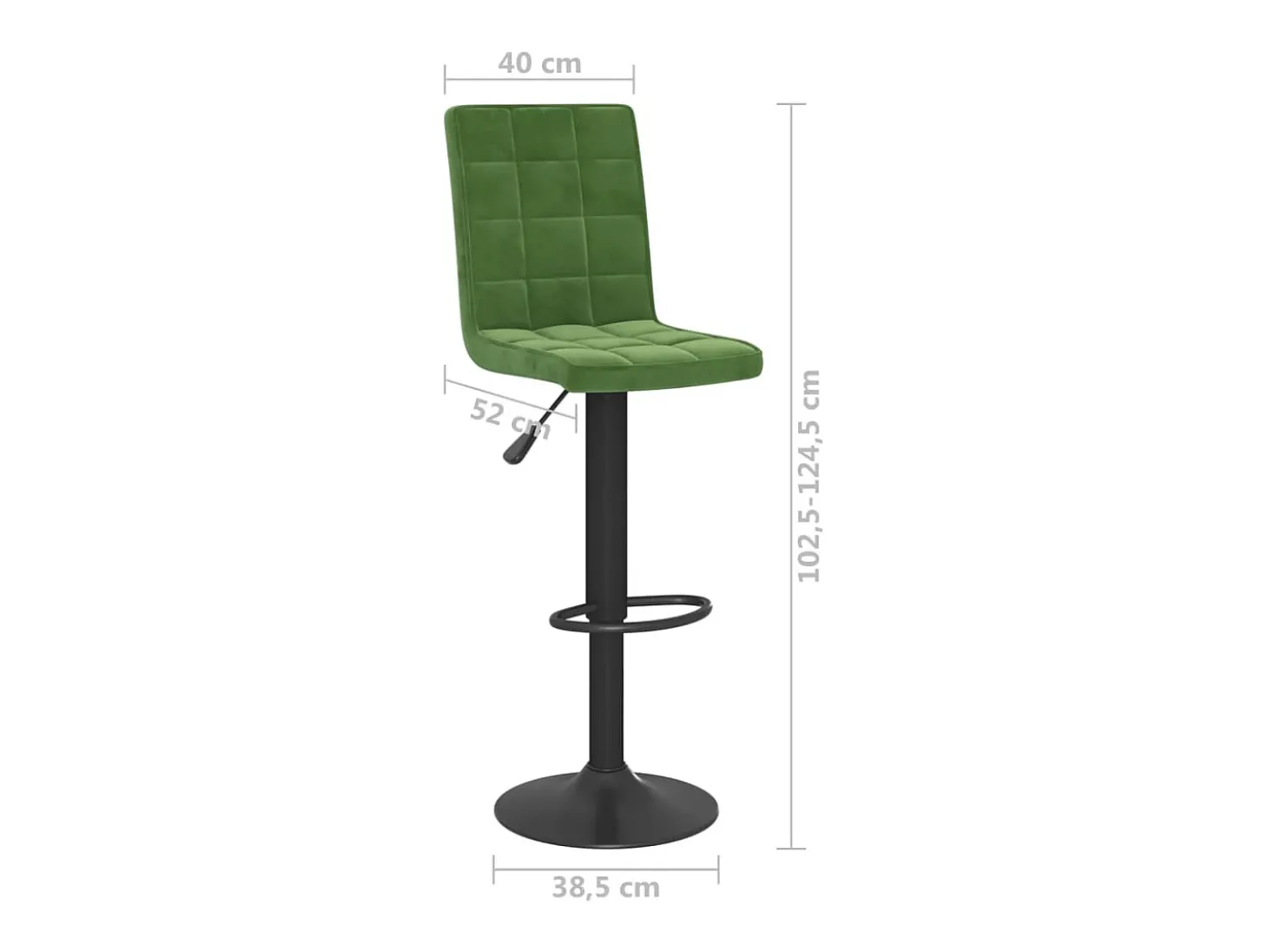 Bancos de bar 2 pcs veludo verde-escuro