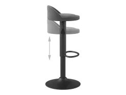 Bancos de bar 2 pcs veludo cinzento-escuro