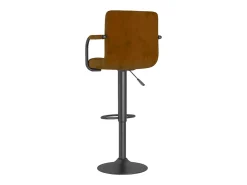 Bancos de bar 2 pcs veludo castanho