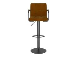 Bancos de bar 2 pcs veludo castanho