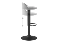 Bancos de bar 2 pcs veludo cinzento-claro