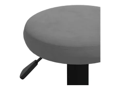 Bancos de bar 2 pcs veludo cinzento-escuro