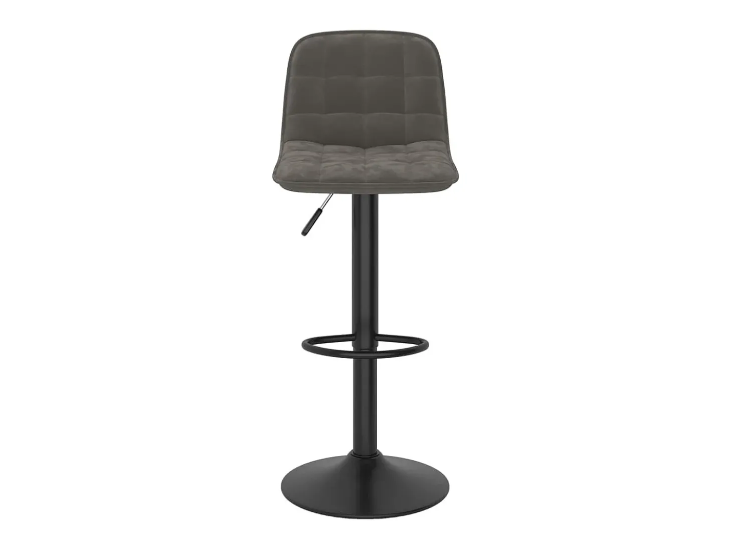 Bancos de bar 2 pcs veludo cinzento-escuro