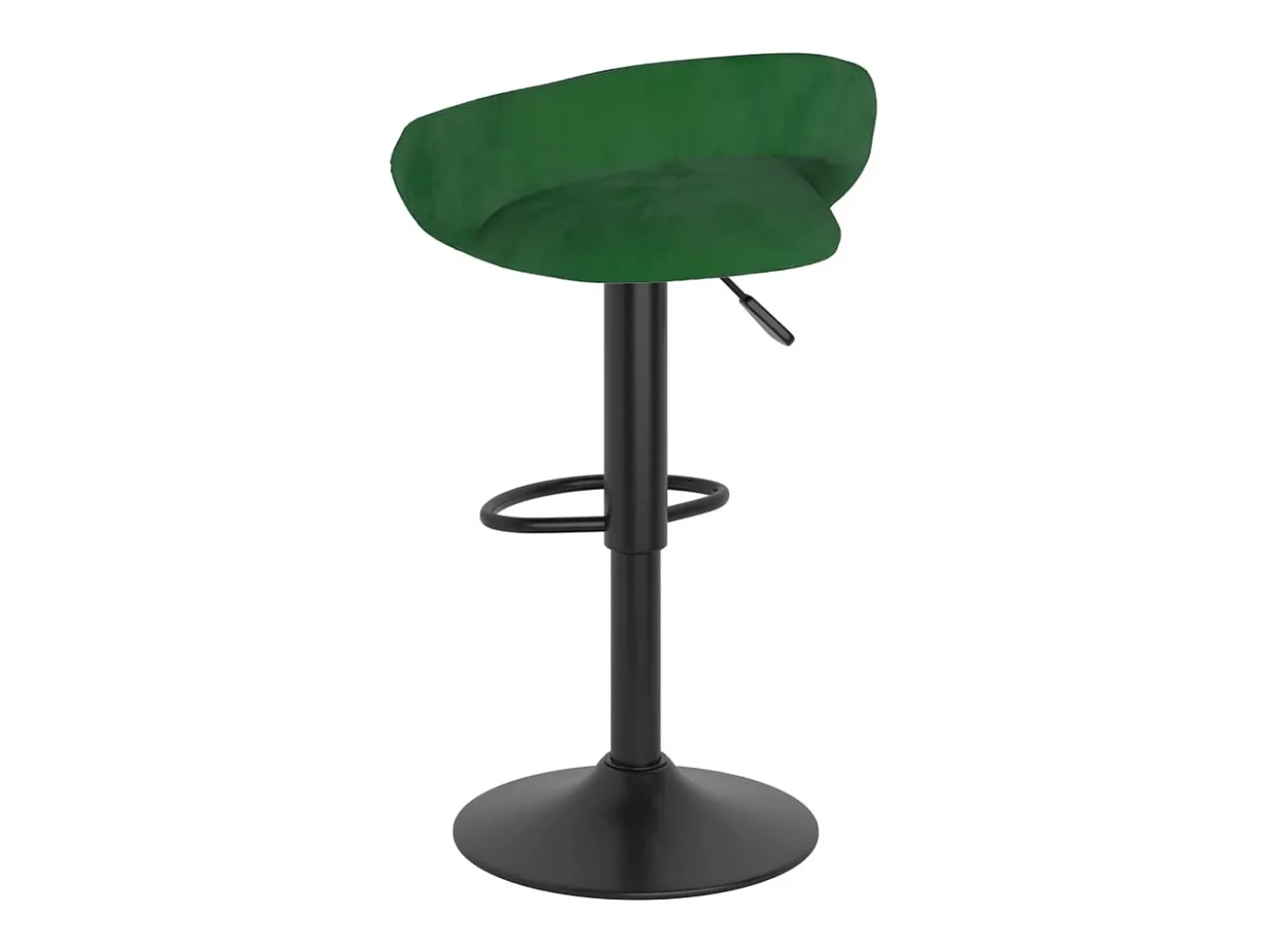 Bancos de bar 2 pcs veludo verde-escuro