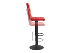 Bancos de bar 2 pcs veludo vermelho tinto