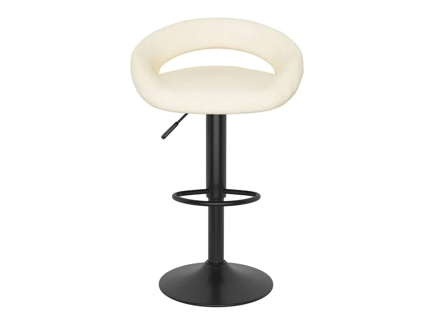 Bancos de bar 2 pcs veludo creme