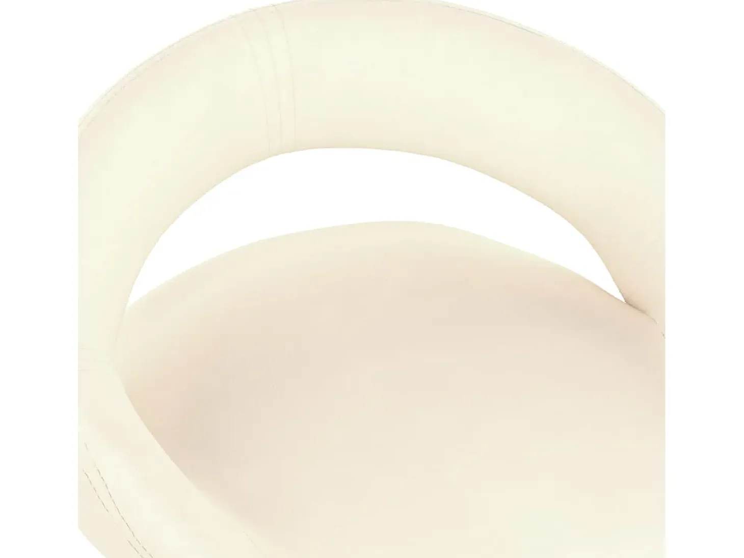 Bancos de bar 2 pcs veludo creme