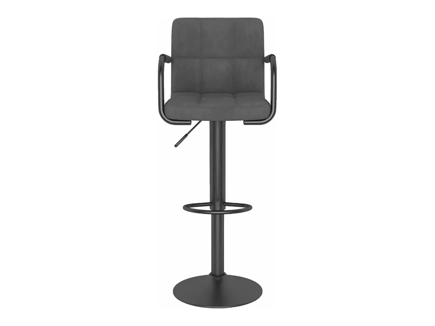 Bancos de bar 2 pcs veludo cinzento-escuro PT393606