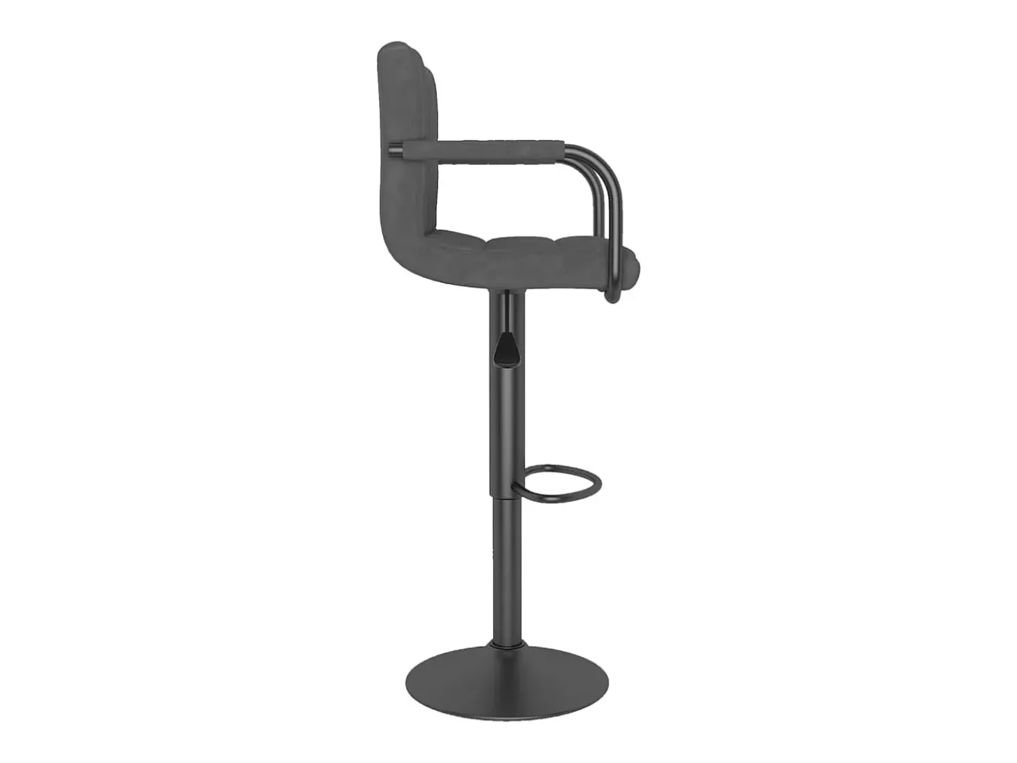 Bancos de bar 2 pcs veludo cinzento-escuro PT393606