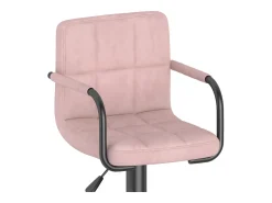 Bancos de bar 2 pcs veludo rosa