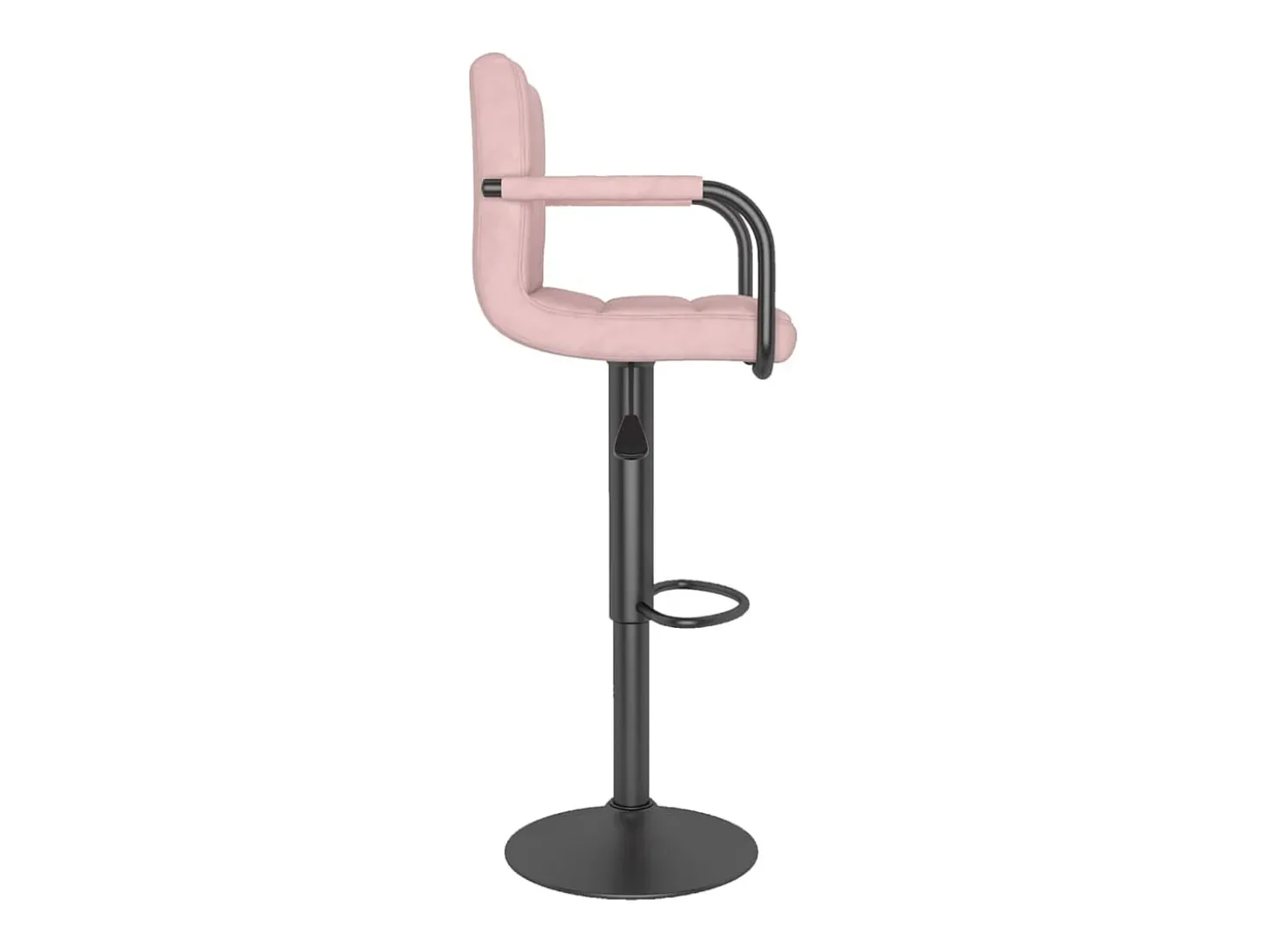 Bancos de bar 2 pcs veludo rosa