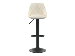 Bancos de bar 2 pcs veludo creme