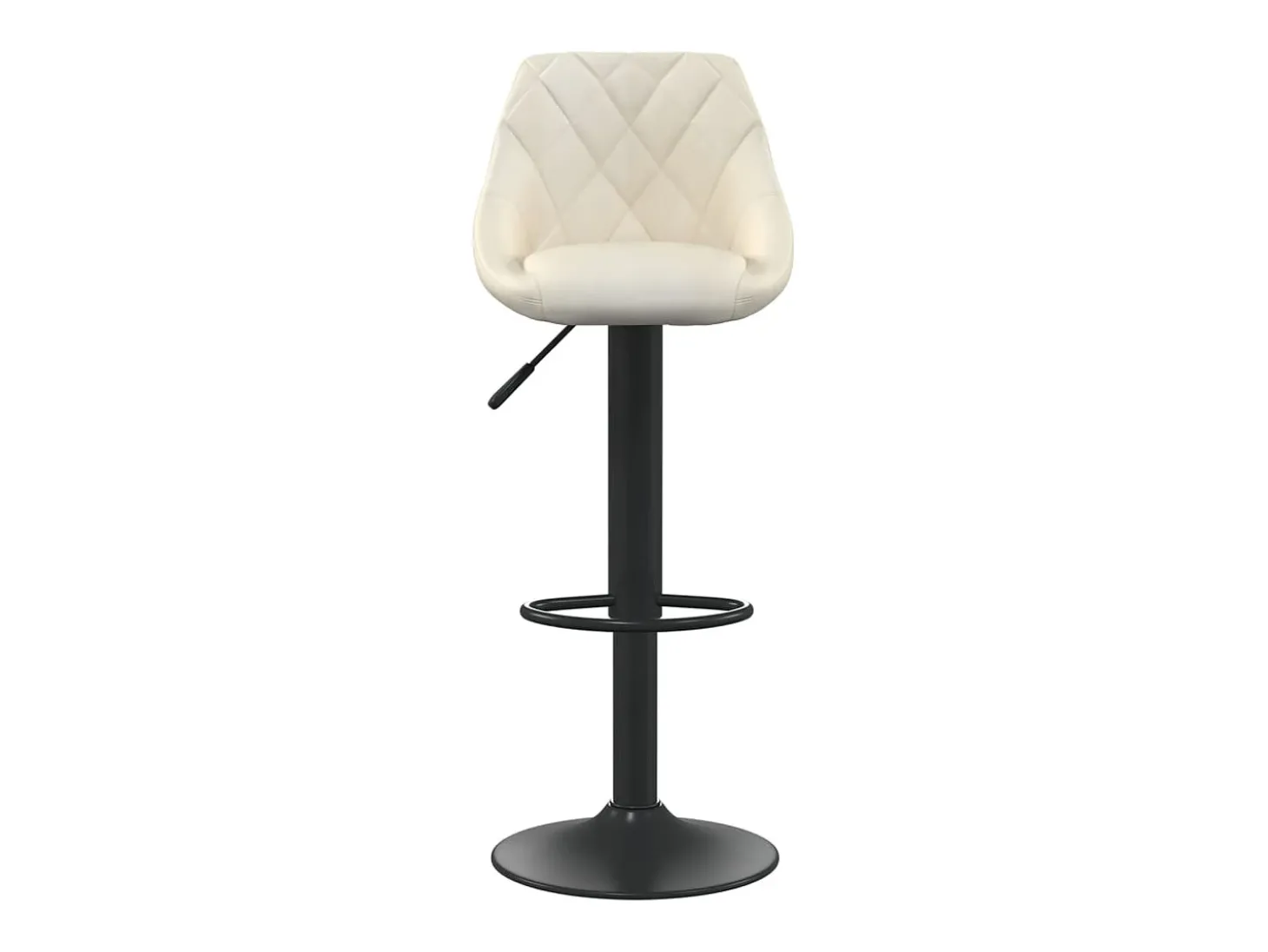 Bancos de bar 2 pcs veludo creme
