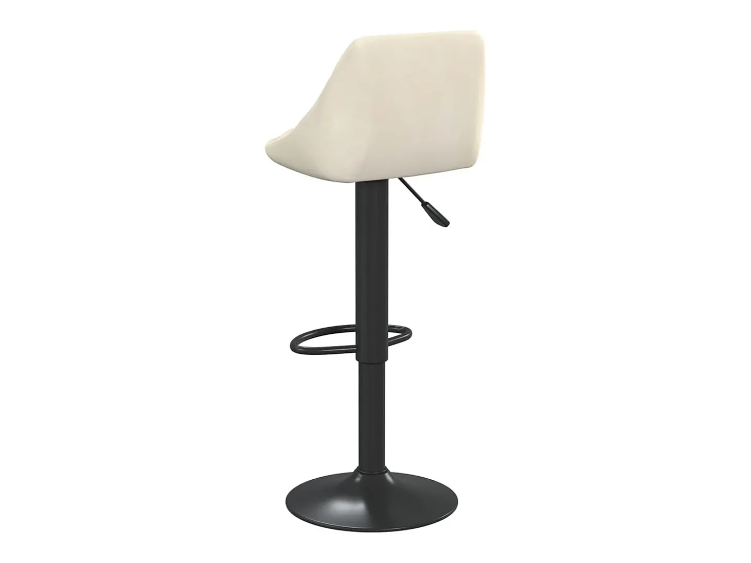 Bancos de bar 2 pcs veludo creme