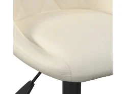 Bancos de bar 2 pcs veludo creme