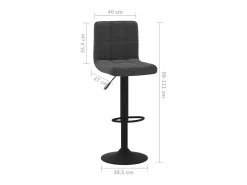 Bancos de bar 2 pcs veludo preto