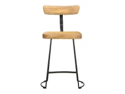 Bancos de bar 2 pcs 49x43x79 cm madeira de mangueira maciça