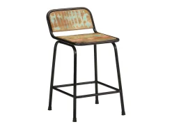 Bancos de bar 2 pcs 46x35,5x70 cm Madeira Maciça Recuperada