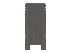 Bancos de bar 2 pcs 40x36x75 cm madeira de pinho maciça cinza PT434452