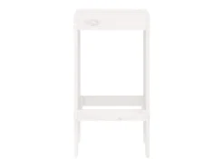 Bancos de bar 2 pcs 40x36x75 cm madeira de pinho maciça branco PT194866
