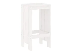Bancos de bar 2 pcs 40x36x75 cm madeira de pinho maciça branco PT194866