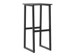 Bancos de bar 4 pcs 38x38x80 cm aço revestido a pó preto PT297173