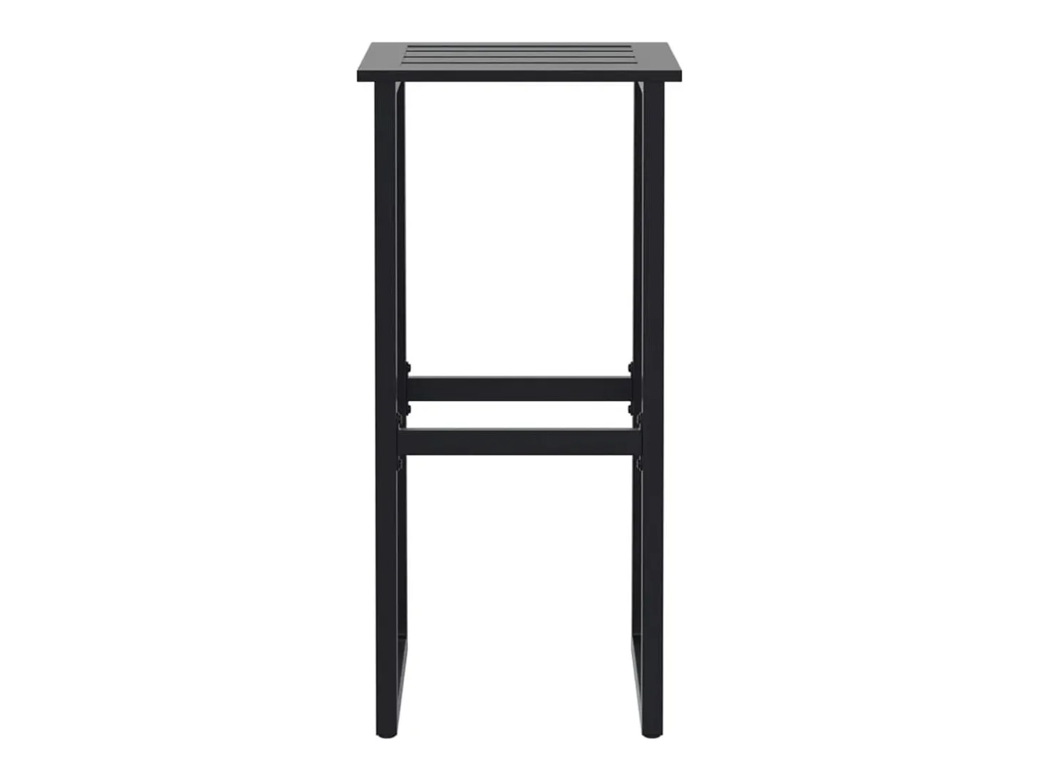 Bancos de bar 4 pcs 38x38x80 cm aço revestido a pó preto PT297173