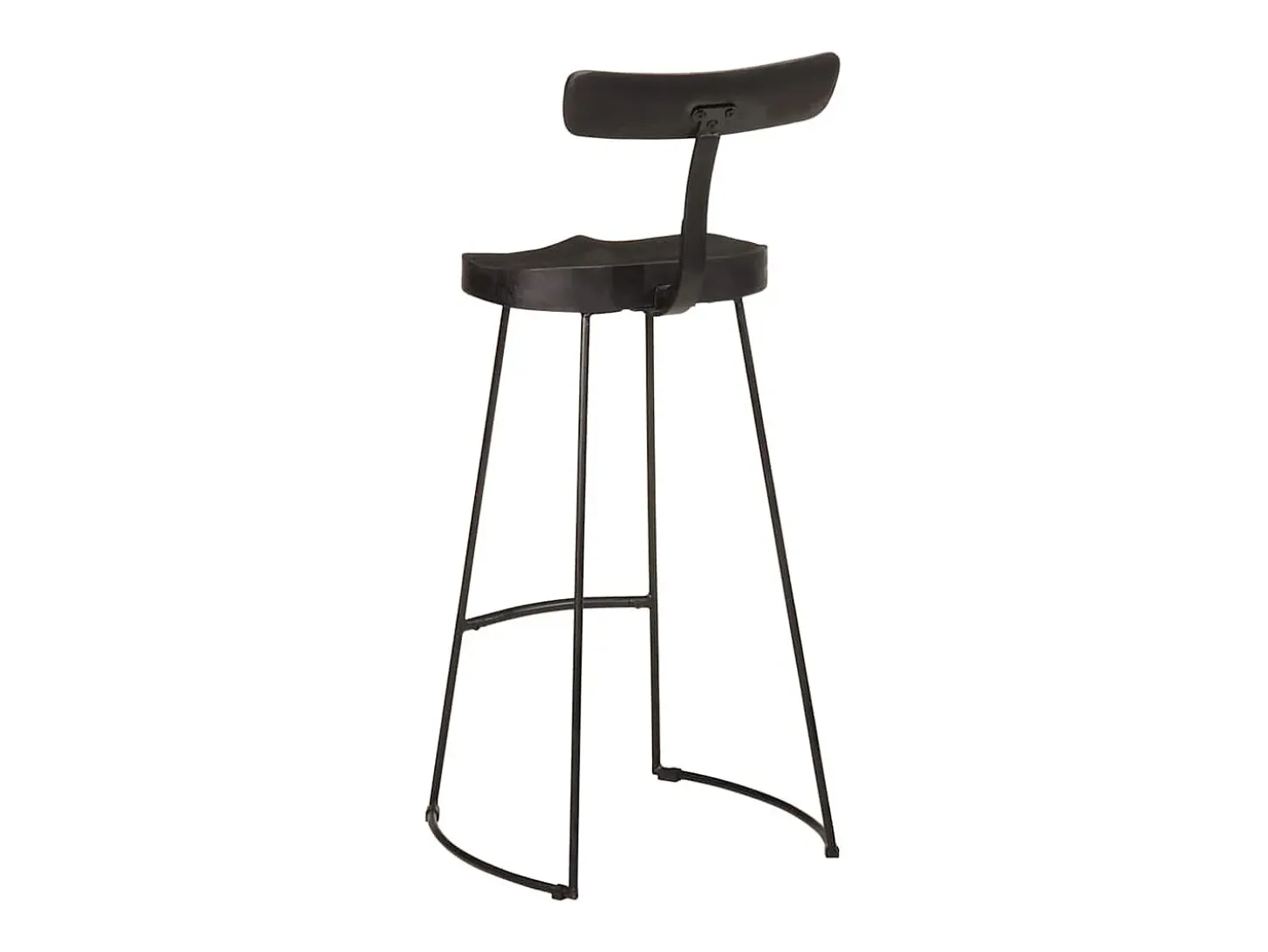 Bancos de bar 2 pcs 49x43x103 cm madeira de mangueira maciça