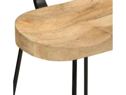 Bancos de bar 2 pcs 49x43x88 cm madeira de mangueira maciça