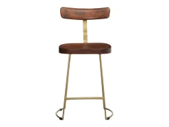 Bancos de bar 2 pcs 49x43x79 cm madeira de mangueira maciça