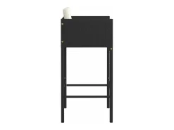 Bancos de bar com almofadões 2 pcs vime PE preto PT381730