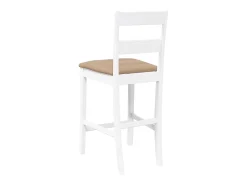 Bancos de bar com almofadões 2pcs madeira de seringueira maciça