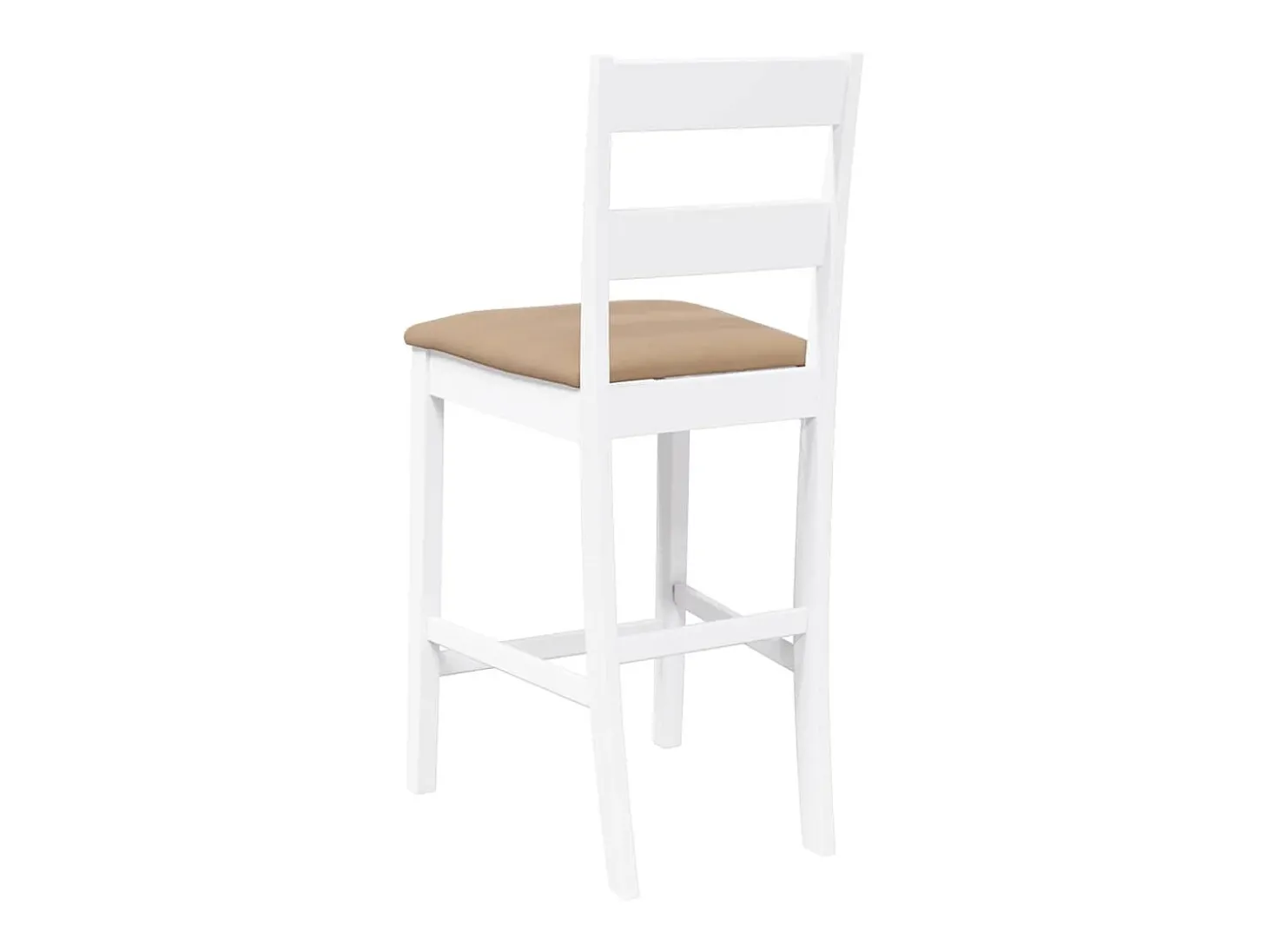 Bancos de bar com almofadões 2pcs madeira de seringueira maciça