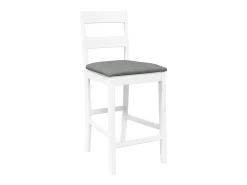 Bancos de bar com almofadões 2pcs madeira de seringueira maciça