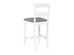 Bancos de bar com almofadões 2pcs madeira de seringueira maciça