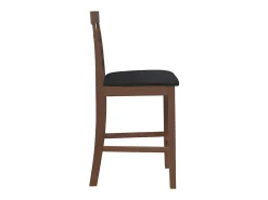 Bancos de bar com almofadões 2pcs madeira de seringueira maciça
