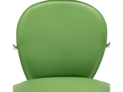 Bancos de bar com apoios de braços 2 pcs couro artificial verde