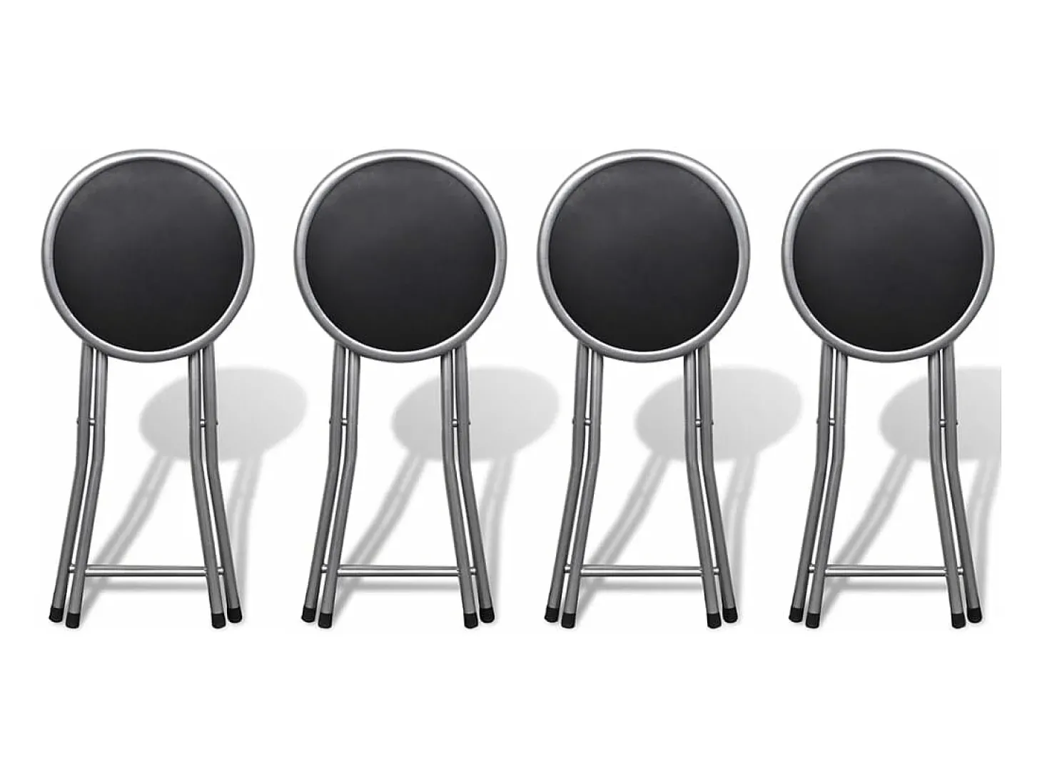 Bancos de bar dobráveis 4 pcs couro artificial PT476916