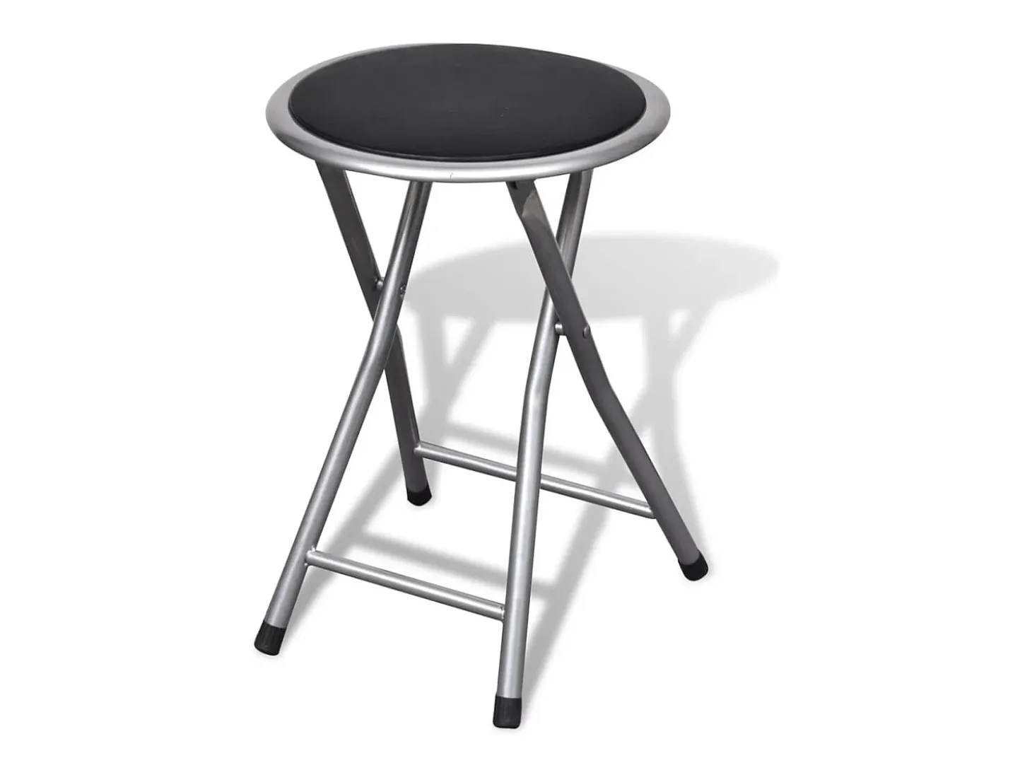 Bancos de bar dobráveis 4 pcs couro artificial PT476916
