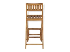 Bancos de bar exterior dobráveis 2 pcs madeira teca maciça PT766361