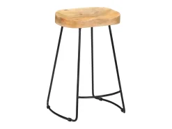 Bancos de bar Gavin 2 pcs madeira mangueira maciça