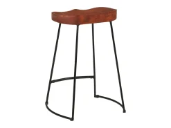 Bancos de bar Gavin 2pcs 45x40x63cm madeira de mangueira maciça