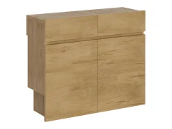 Bancos inferior e superiorextensíveis 26x72/300 cm Evolve Carvalho Natural extensões internas