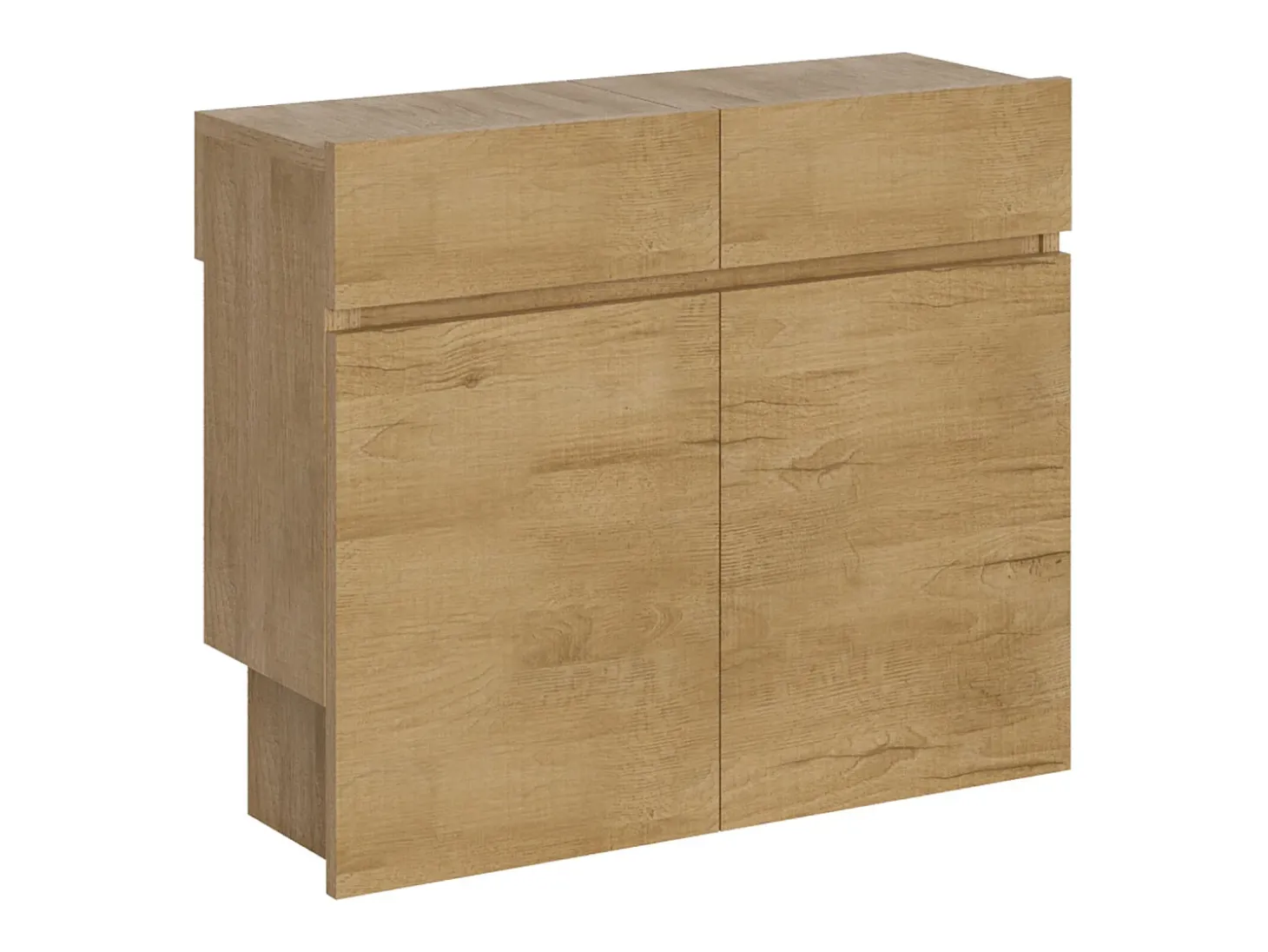 Bancos inferior e superiorextensíveis 26x72/300 cm Evolve Carvalho Natural extensões internas