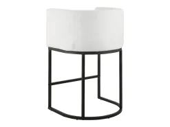 Banqueta de Bar SucceBuy, Lote de 3, Cadeira de Bar em Tecido, 63.5 cm Alto, Assento de Cozinha com Encosto, Estrutura em Metal E Apoio para os Pés